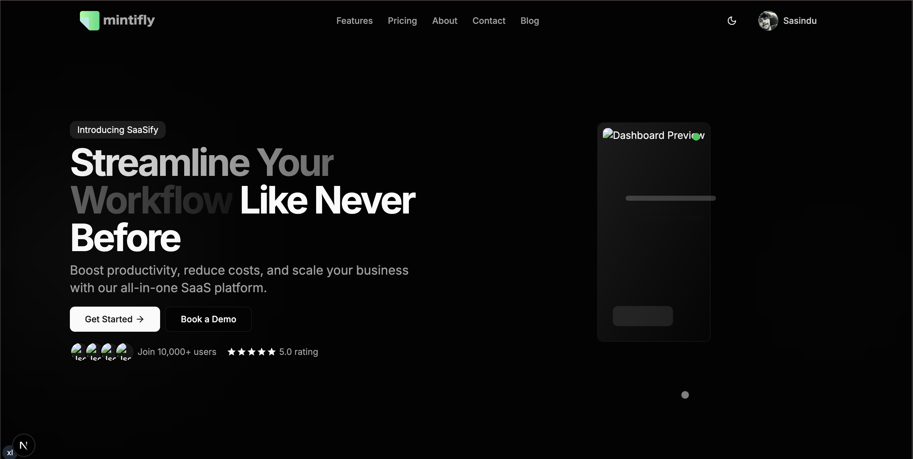 Dashboard Preview